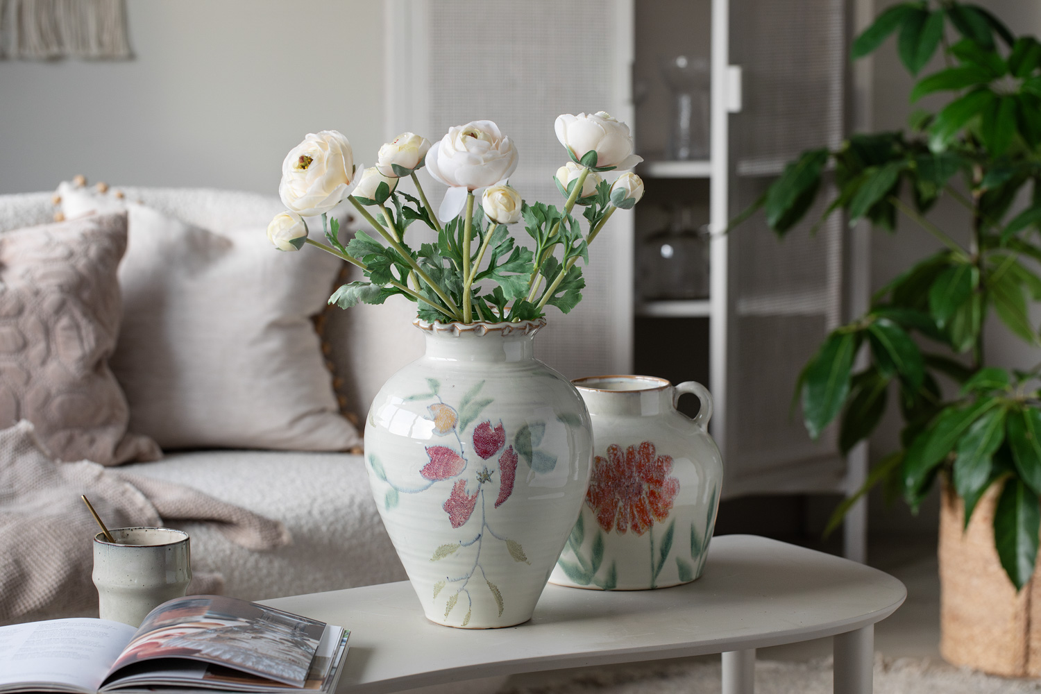 Flora keramikkkrukker